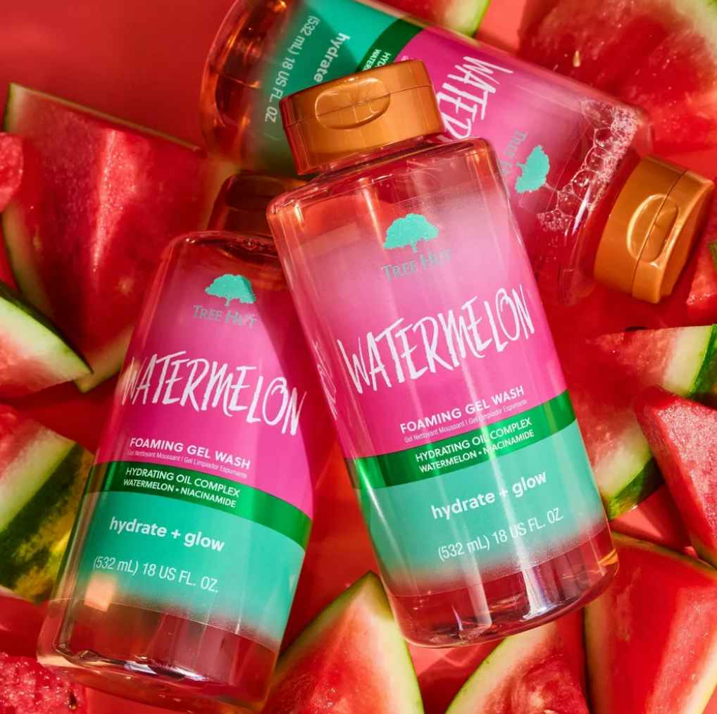 watermelon foaming gel wash from new tree hut collection at target
