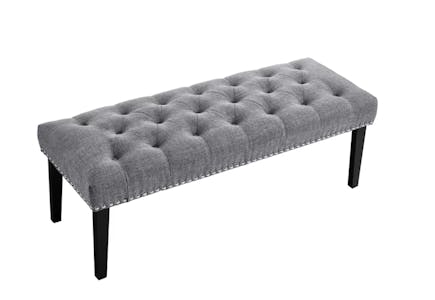 Gray Montella Upholstered Bench
