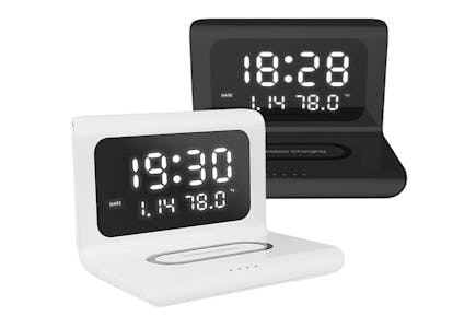 LED Alarm Clock with Charging Capabilities