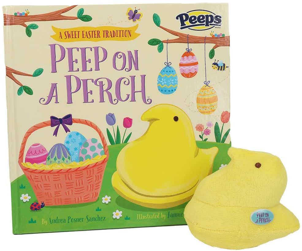 A Peep on a Perch book and plush peep toy