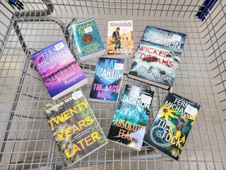 books in a cart