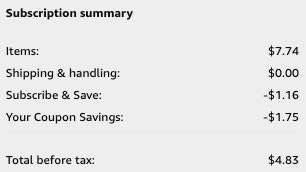 screenshot- s&s- final price