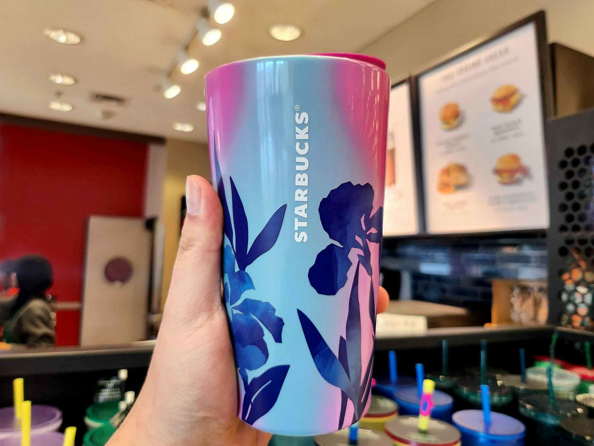 Starbucks Gradient Blue Ombre Bling Studded Venti Tumbler 24oz - Winter 2023  Exclusive! 