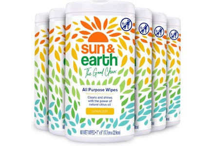 Sun & Earth Cleaning Wipes