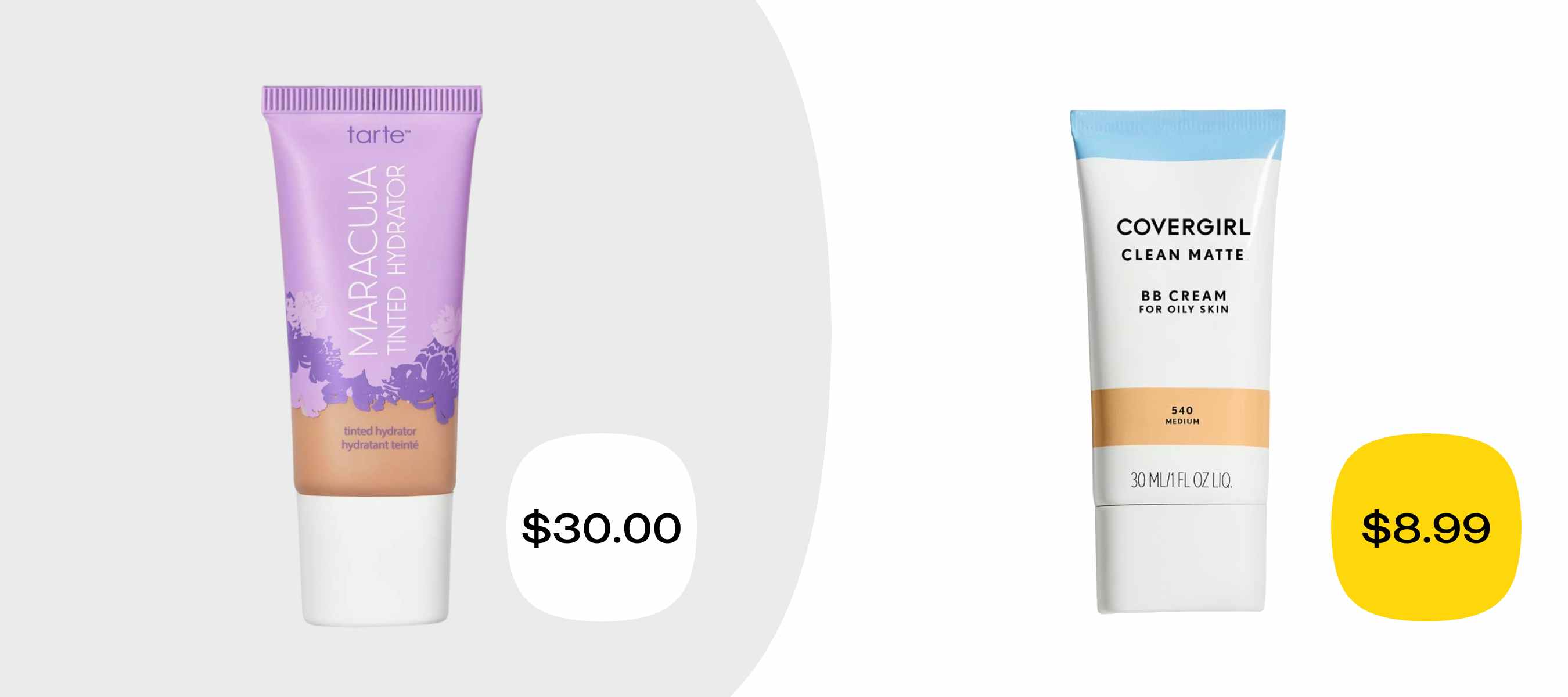 tarte maracuja tinted moisturizer and covergirl clean matte bb cream price comparison