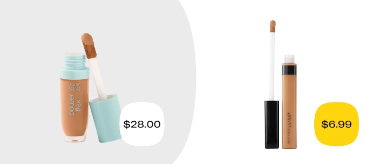 tarte power flex concealer and maybelline fit me liquid concealer price comparison