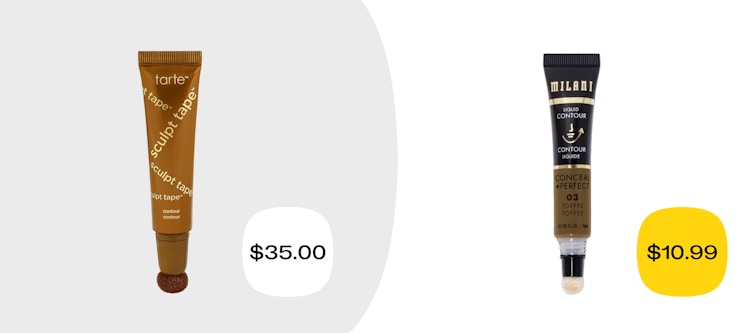 tarte sculpt tape contour and milani conceal and perfect liquid contour price comparison