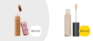tarte shape tape and ulta beauty full coverage liquid concealer price comparison