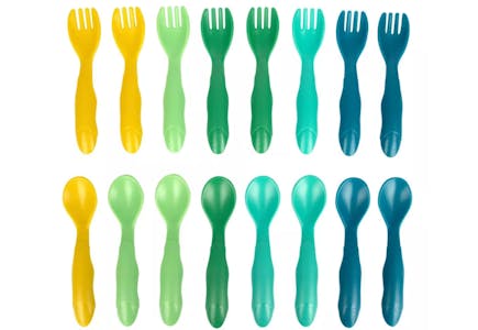 16-Pack Toddler Forks & Spoons