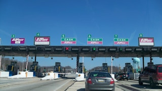 A toll booth station