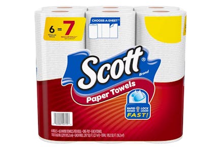 2 Packs Scott Paper Towels, 6 ct