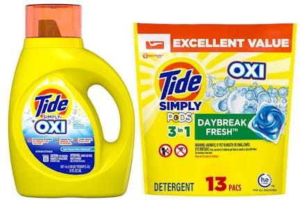 4 Tide Simply Laundry Care