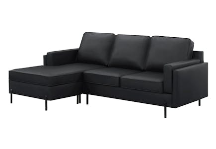 2-Piece Vegan Leather Sectional