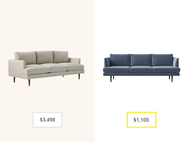 west elm vs allmodern sofa