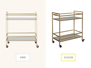 west elm vs ashley furniture bar cart