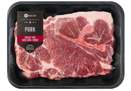 2 Shoulder Blade Pork Steak, per pound