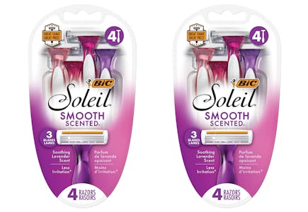 2 Bic Soleil Smooth Scented