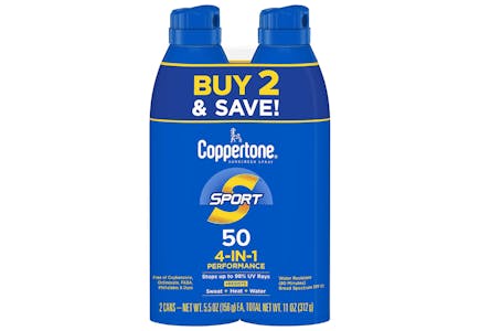 Coppertone Sunscreen Twin Pack