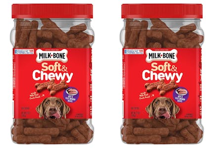 2 Milk-Bone Soft & Chewy (50-Ounces Total)