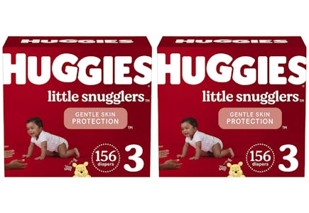 2 Huggies Diapers (312 Total)