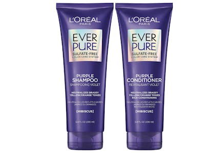 2 L'Oreal Purple Shampoo & Conditioner Sets