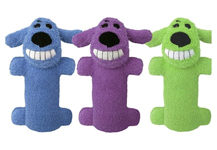 3 Multipet Dog Loofah Toys