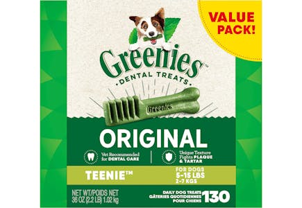 1 Box of Greenies Dental Treats