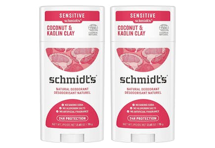Schmidt's Deodorant 2-Pack