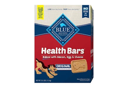 Blue Buffalo Health Bars Dog Treats, Bacon, Egg & Cheese Flavor