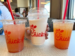 chick-fil-a watermelon mint lemonade and tea drinks