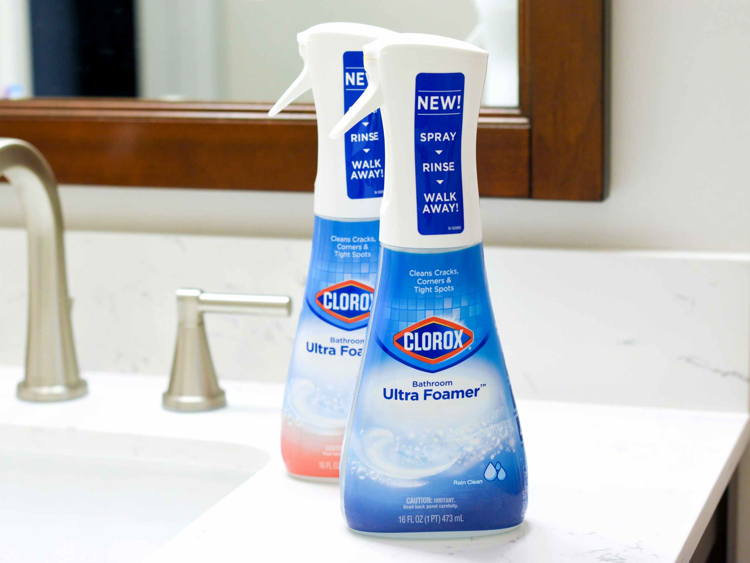 clorox bathroom ultra foamer cleaners in two scents