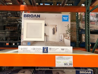 bathroom fan with light