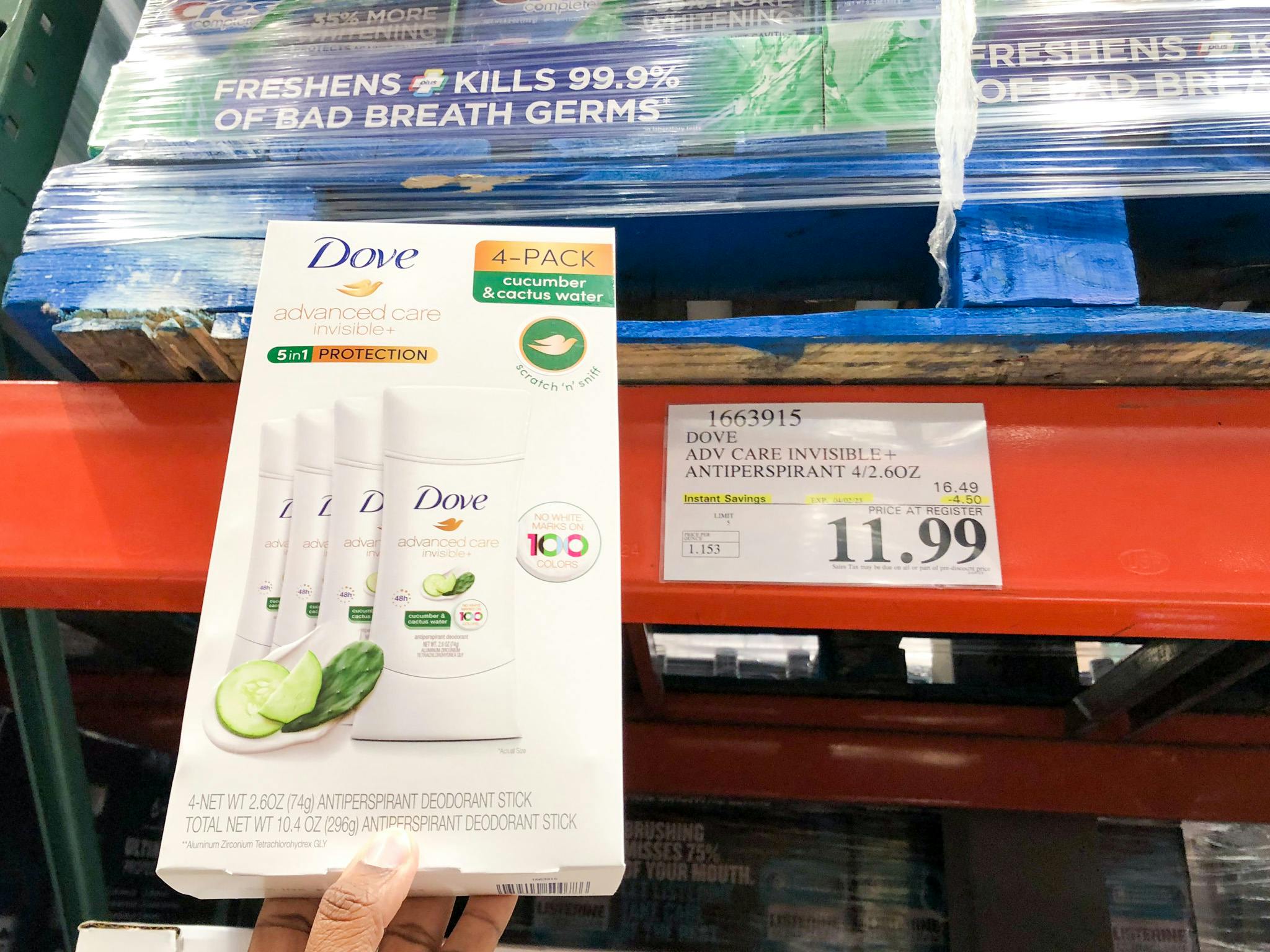 Dove Invisible+ Antiperspirant Deodorant — Save 4.50 at Costco The