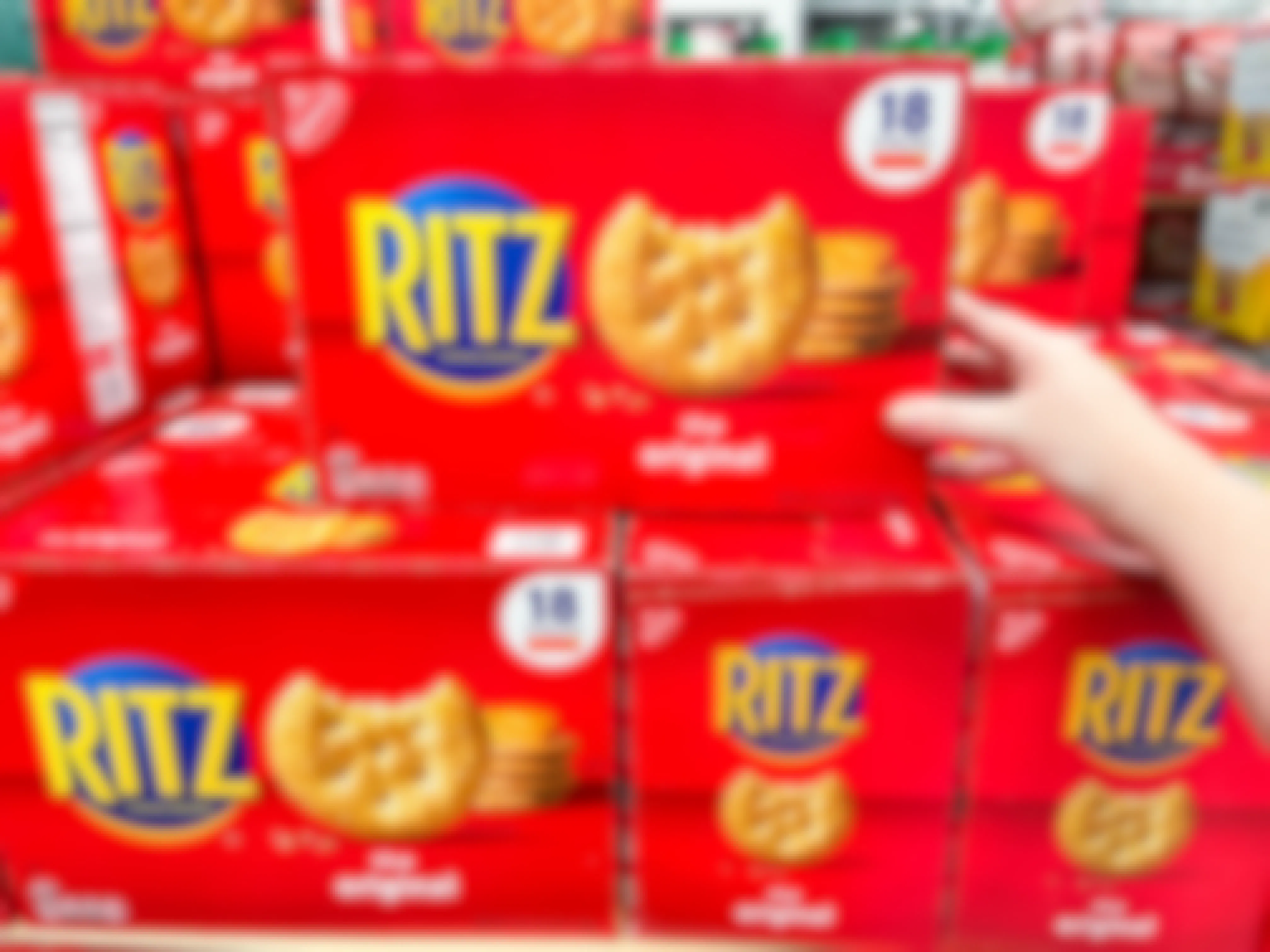 a bo of ritz crackers in store