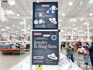 costco jewerly counter signage
