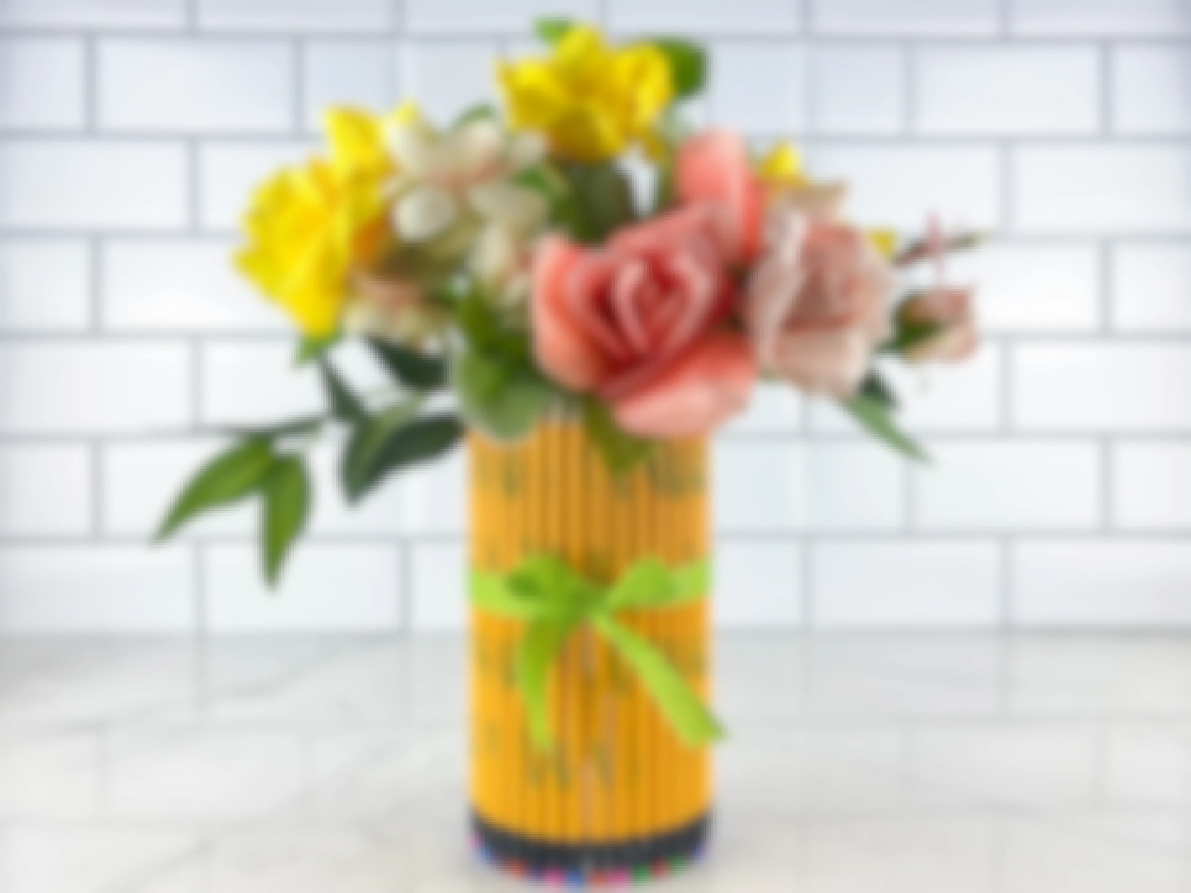 a pencil flower vase teacher gift 