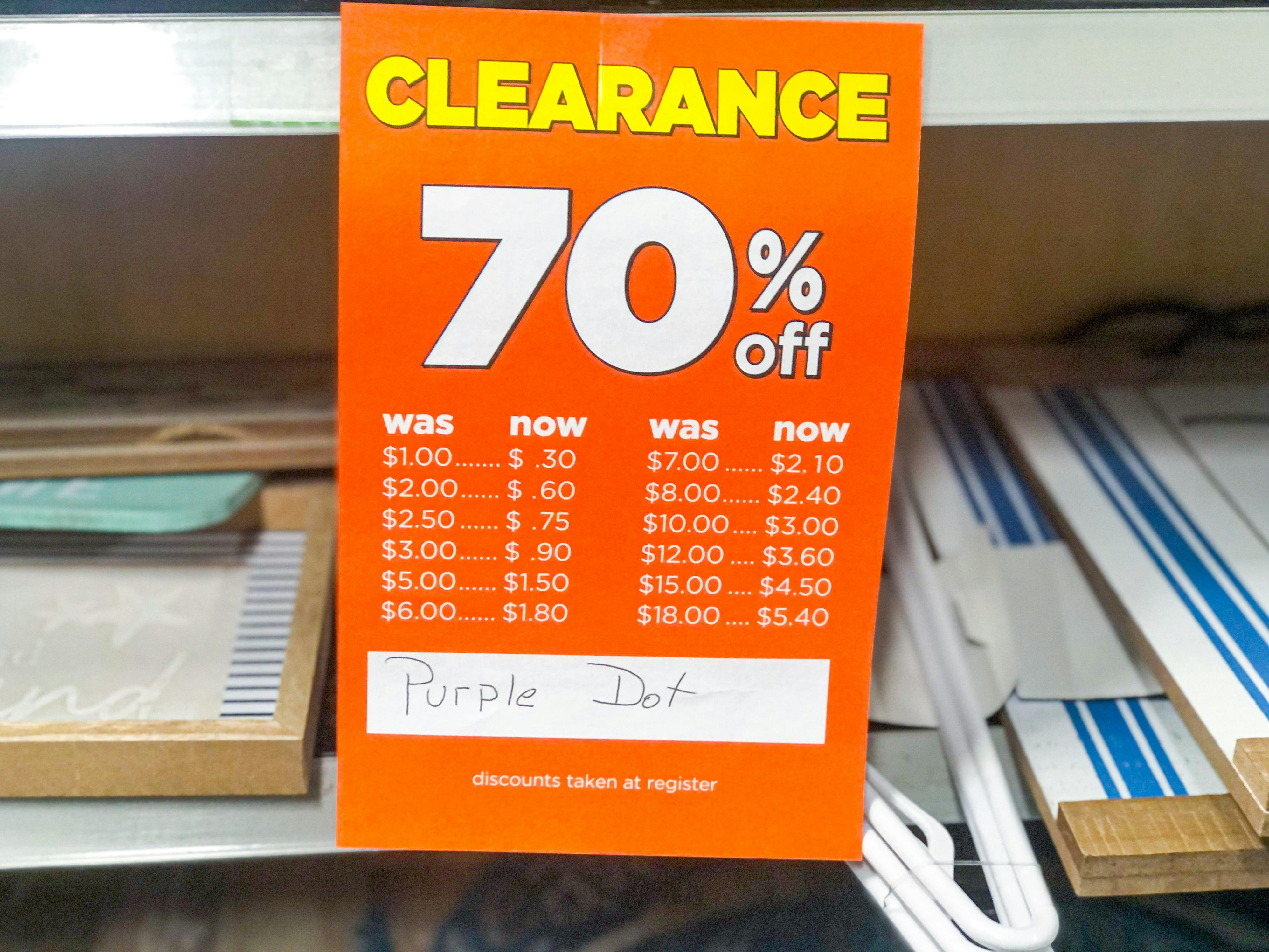 Dollar General Clearance Event Happening Sept. 29 Oct. 5, 2023 The