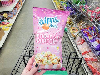 birthday cake flavored popcorn