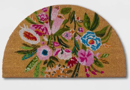 Painted Floral Doormat