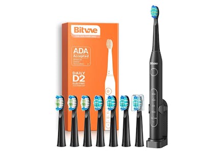Rechargeable Electric Toothbrush + Replacement Heads