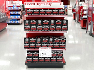 Jack Daniels Coca Cola on a shelf at Target