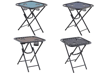 Anti-Gravity Folding End Table