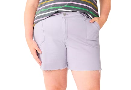 Premium High-Waist Denim Shorts