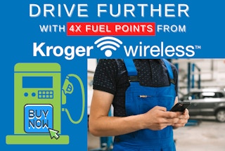 kroger wireless 4x fuel points rewards promo graphic