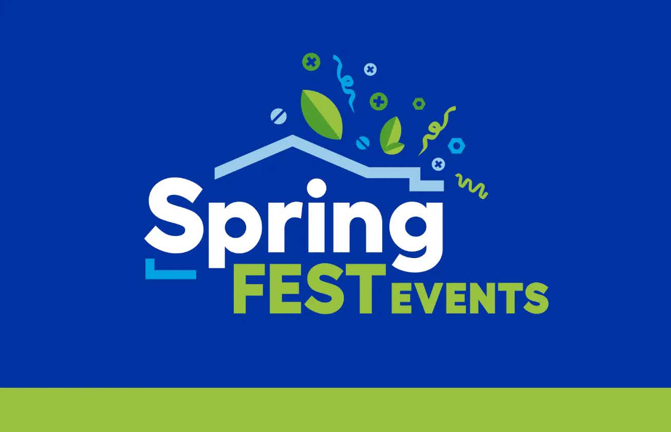 a screenshot of Lowe's Spring Fest 2023 Events promotion online
