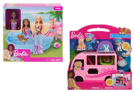 2 Barbie Toy Sets