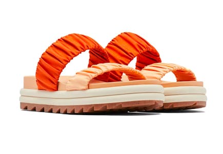 Sorel Orange Two-Strap Sandal
