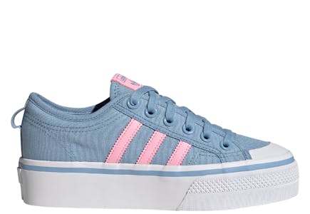 Adidas Blue & Pink Nizza Platform Shoe