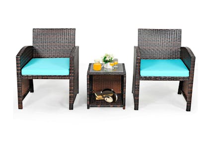 3-Piece Table & Chairs Set