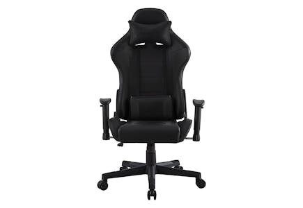 Loungie Black Swivel Gaming Chair